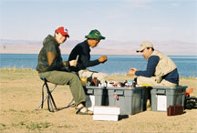 researchers in Mongolia